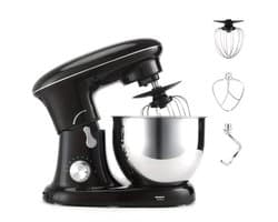 Keukenmixer – Mengmachine – Bakmixer – Deegkneder – Standmixer – 1400W Krachtige Motor – 4,5 Liter RVS Mengkom – Zwart