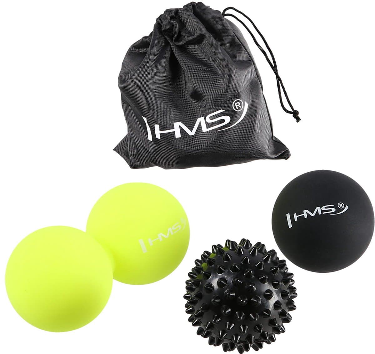 HMS BLS01 Set - Massageballen - 3 stuks - Diameter 6 cm - Siliconen — afbeelding 1