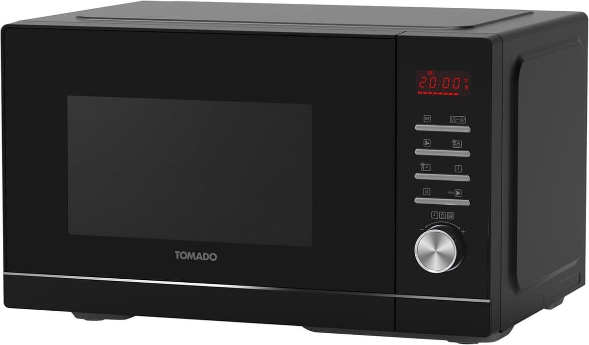 Combi Magnetron - Aanrechtoven Hetelucht - Snel Koken - 10 Voorgeprogrammeerde Programma's - 23 Liter Inhoud - Zwart — afbeelding 1