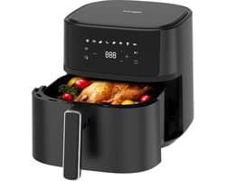 XXL Heteluchtfriteuse 6.5L met Digitale Display en 8 Programma's - Zwart