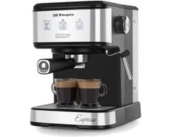 Klassiek espressomachine voor thuis met stoompijp
