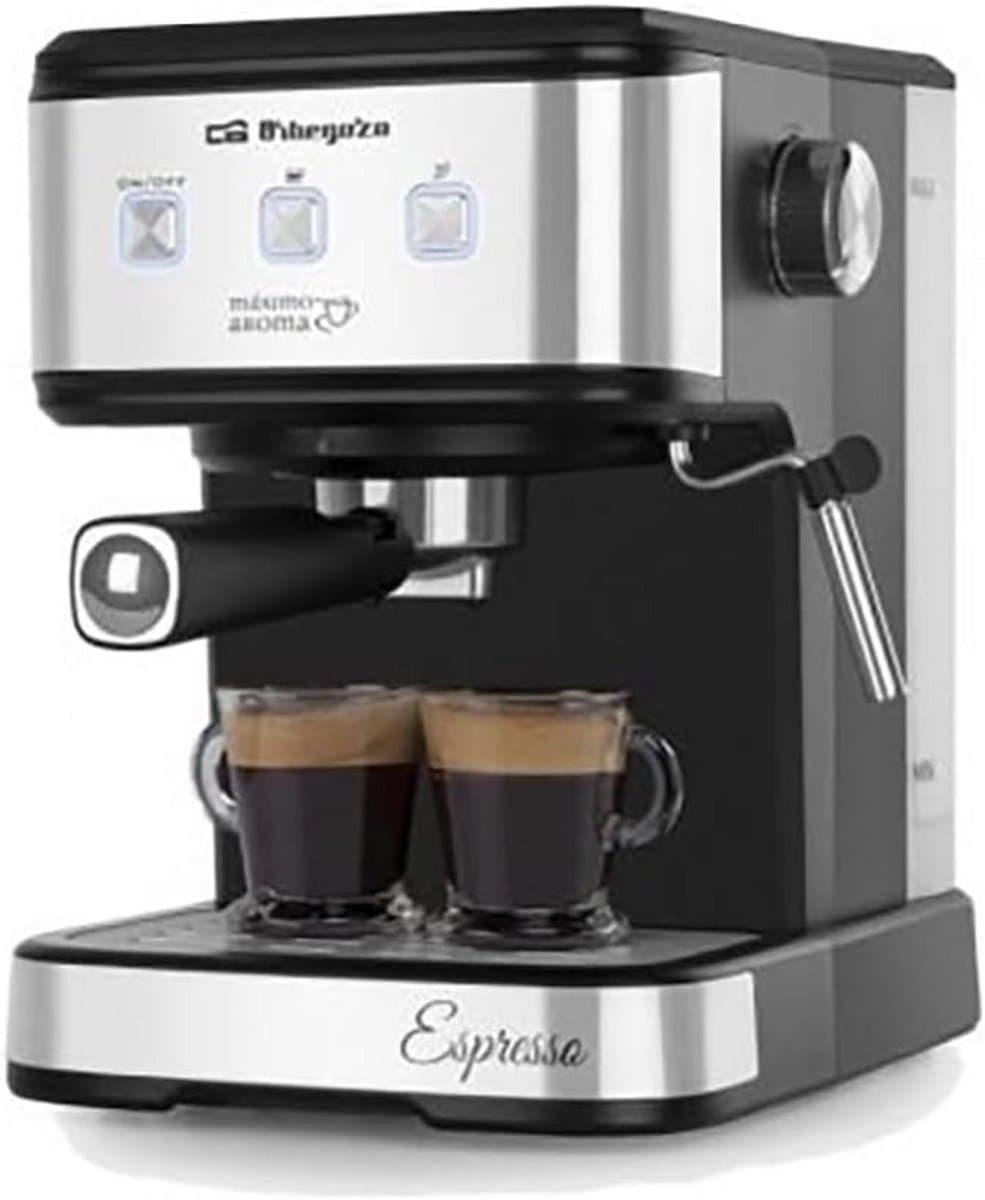 Klassiek espressomachine voor thuis met stoompijp — afbeelding 1