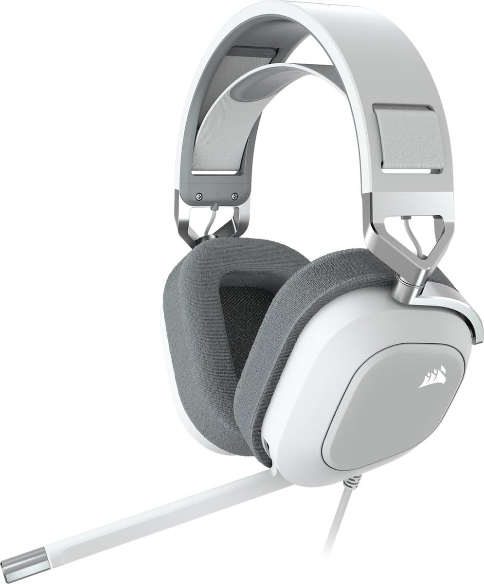Corsair HS80 - Bedrade Gaming Headset - RGB - Dolby Audio 7.1 Surround - Wit - PC — afbeelding 1