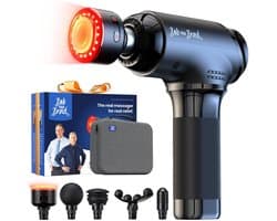 Professionele Percussie Massage Gun met Warmte en Rode LED Therapie