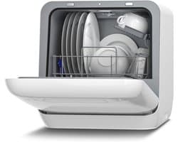 Mini Vaatwasser - Compact Apparaat - Snel Servies Reinigen - Zonder Installatie - Voor 2 Couverts - Wit