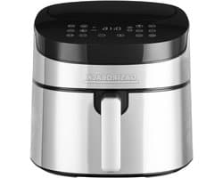Heteluchtfriteuse XXL - Airfryer Pro - Gezond Frituren - 8 Programma's - 65 Liter - Zilver Zwart