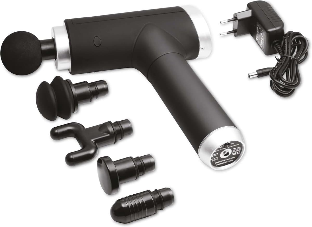 Thijox - Massagepistool voor spiermassage, Elektrisch Massageapparaat met Snelheidsweergave en Batterijlading, LX-013, Spierherstel, Ontspanning, Prof — afbeelding 1