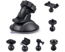 SnelShoppen - Car Suction Cup voor Dashcam Houder, VCR op Voorruit en Dashboard Bevestiging met 6 Soorten Hengen, Sterke Hechting en Gemakkelijke Inst