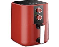 Heteluchtfriteuse - Gezonde Frituur - Vetarm Koken - Grote Capaciteit - 5 Liter - Rood