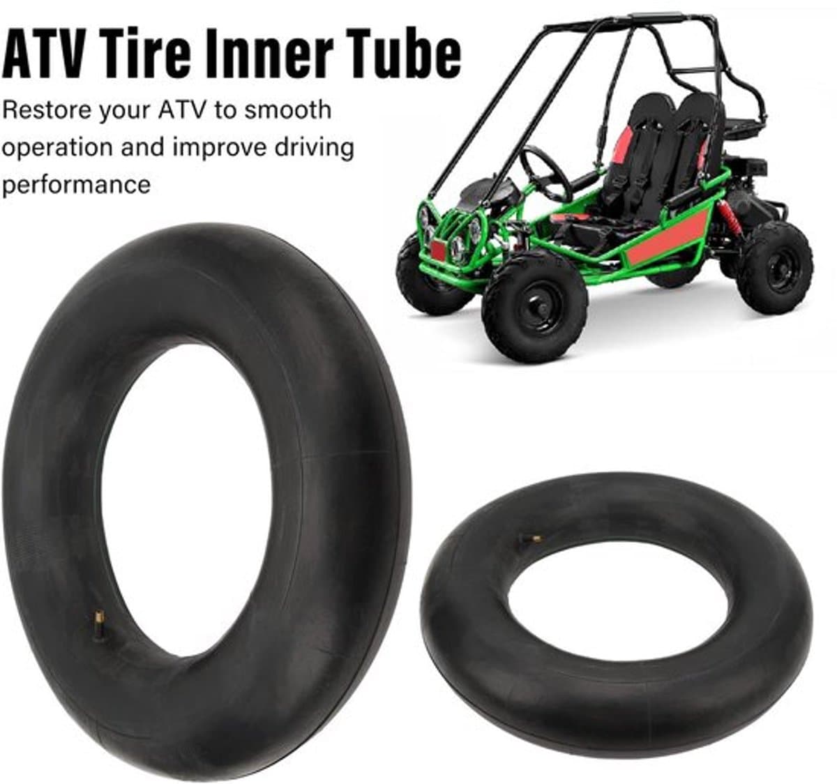 Binnenband 500-12 inch - TR-13 Klepsteel - Stevige Binnenband - Lekbestendig - Geschikt voor Grasmaaiers/ATV's - Hoogwaardig Rubbermateriaal — afbeelding 1