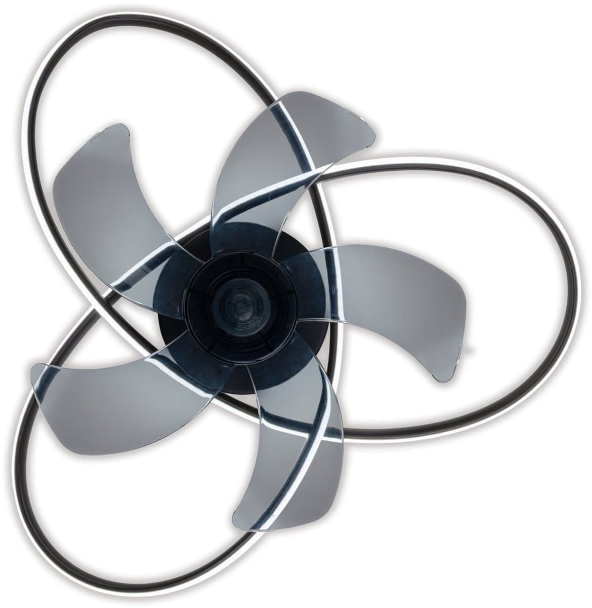 Het moderne LED -plafondlicht "Leccio" inclusief ventilator, nachtlichtfunctie, dim- en lichttemperatuurinstelling is uitgerust met stevig geïnstalleerde LED's en heeft een geschatte Øvon 58 cm. — afbeelding 1