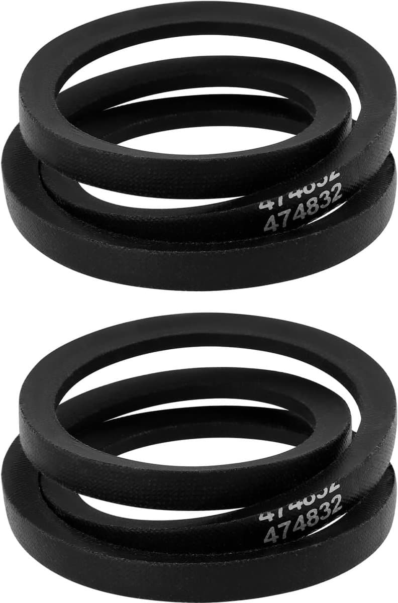SnelShoppen - 2 Stuks V-snaar voor Grasmaaier 825mm Vervangingsonderdeel 474832 Geschikt voor Highline 513PA en 523 SP en SPA — afbeelding 1