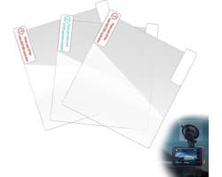 SnelShoppen - Set van 3 Auto Camera Accessoires - Antistatische Stickers, Antistatische Films voor Duidelijk Zicht op Voorruit - Compatibel met Dashca