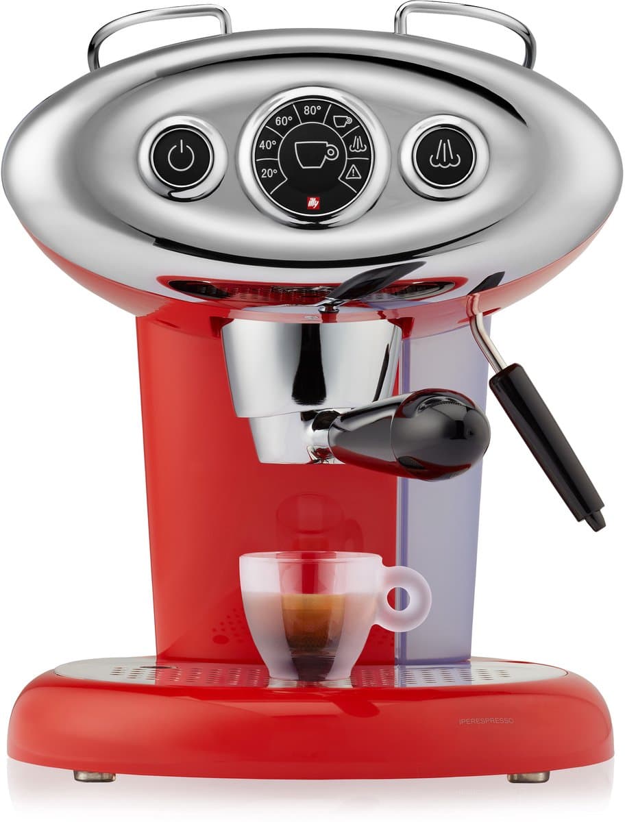 Illy X7.1 rood 15 Bar en stalen watertank — afbeelding 1