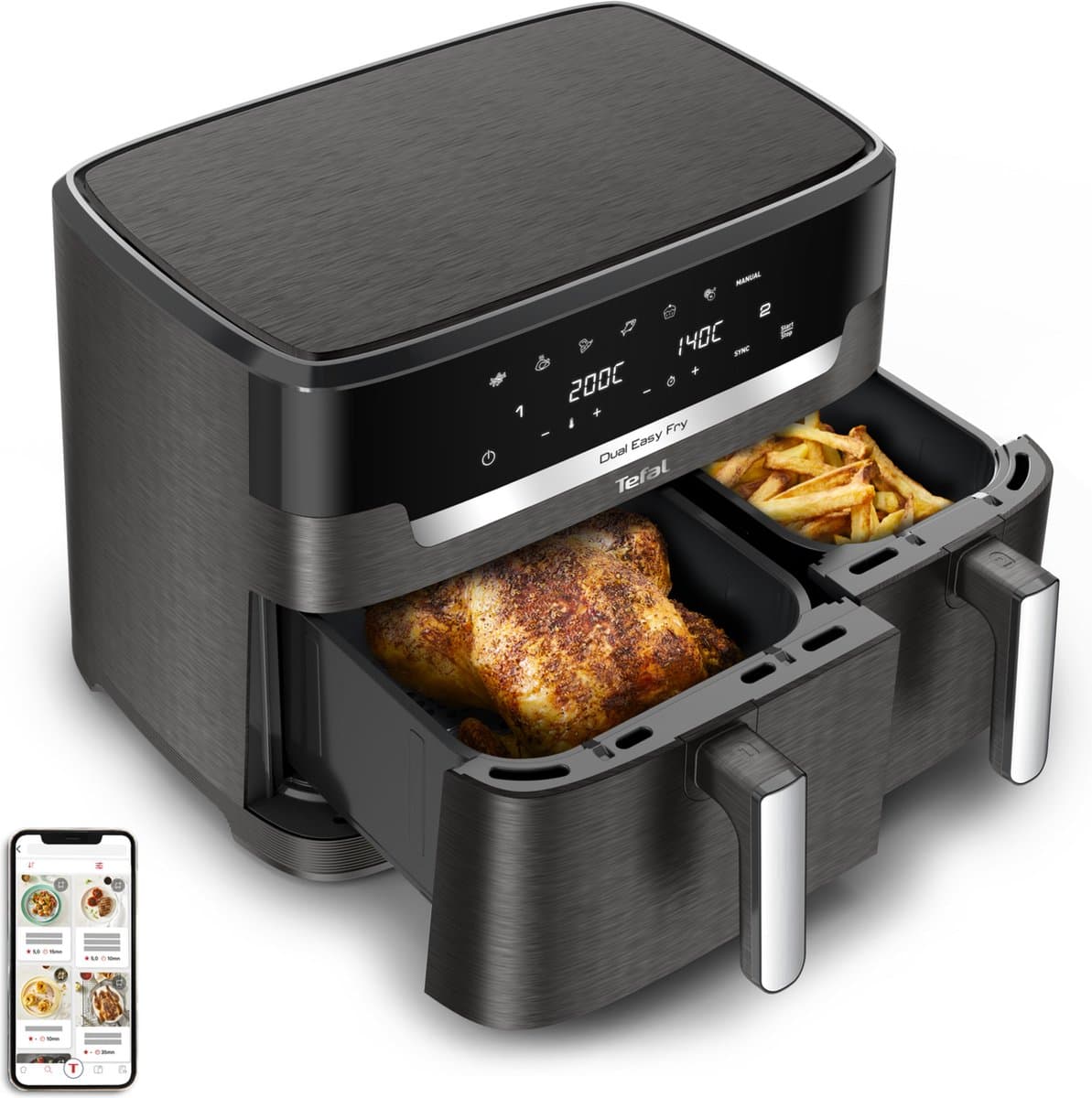 Tefal Easy Fry Dual XXL EY942H EY942H dubbele heteluchtfriteuse — afbeelding 1