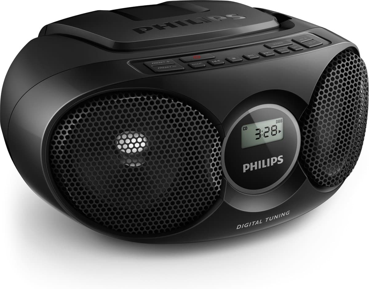 Philips AZ215B - Radio/CD-speler - Zwart — afbeelding 1