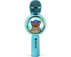 Paw Patrol Chase - draadloze karaoke microfoon voor kinderen - oplichtend LED display - speaker - met stemeffecten