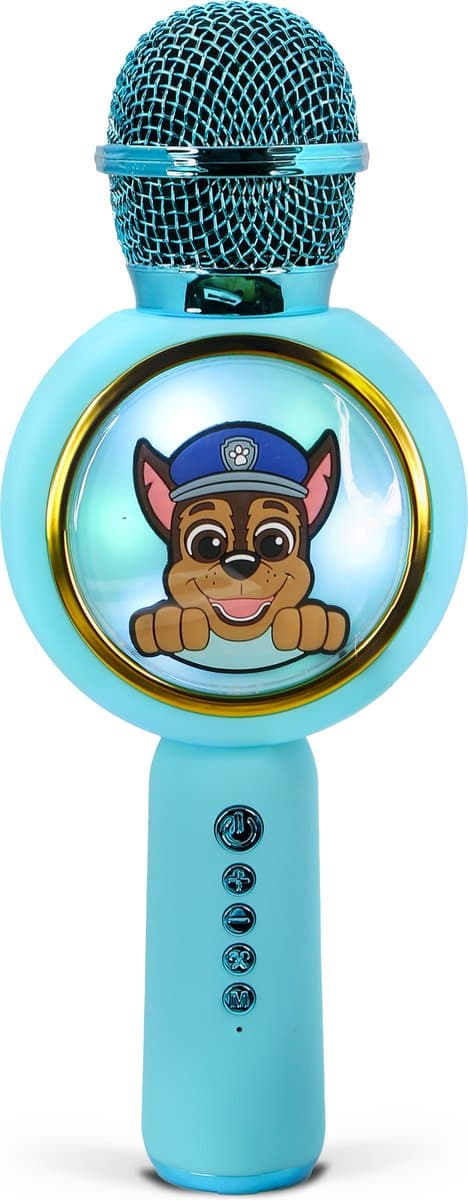 Paw Patrol Chase - draadloze karaoke microfoon voor kinderen - oplichtend LED display - speaker - stemvervorming — afbeelding 1