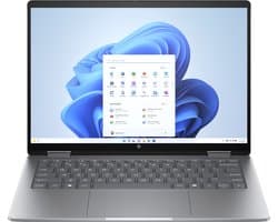 HP ENVY x360 14-fa0970nd AMD Ryzen™ 7 8840HS Hybride (2-in-1) 35,6 cm (14") Touchscreen 3K 16 GB LPDDR5-SDRAM 1 TB SSD Wi-Fi 6E (802.11ax) Windows 11 Home AI PC Zilver