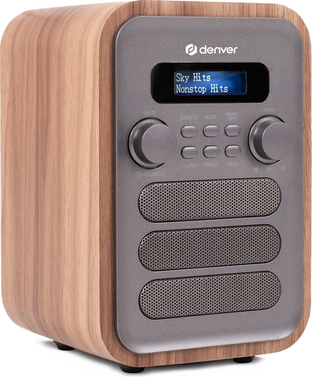 Denver DAB Radio - Retro Radio - Bluetooth - DAB+/ FM Radio - DAB48G — afbeelding 1