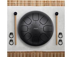 MikaMax Tongue Steel Drum - Complete Compacte Starterset - Incl reistasje