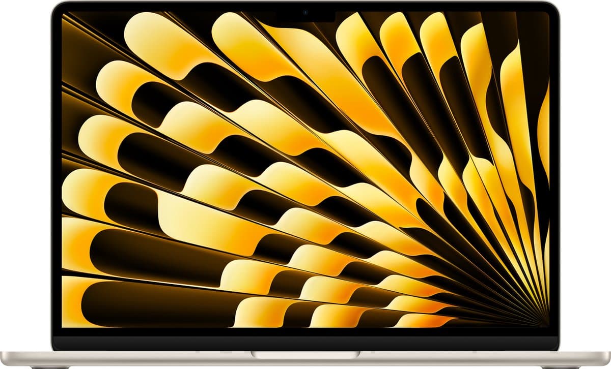 Apple MacBook Air (2024) - MRXT3N/A - 13.6 - M3 - 8 GB - 256 GB - Starlight — afbeelding 1