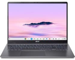 Acer Chromebook Plus 516 CB516-1H-320T - 16 inch - Core 3 (i3) - 8GB - 128GB - Verlicht toetsenbord - Grijs