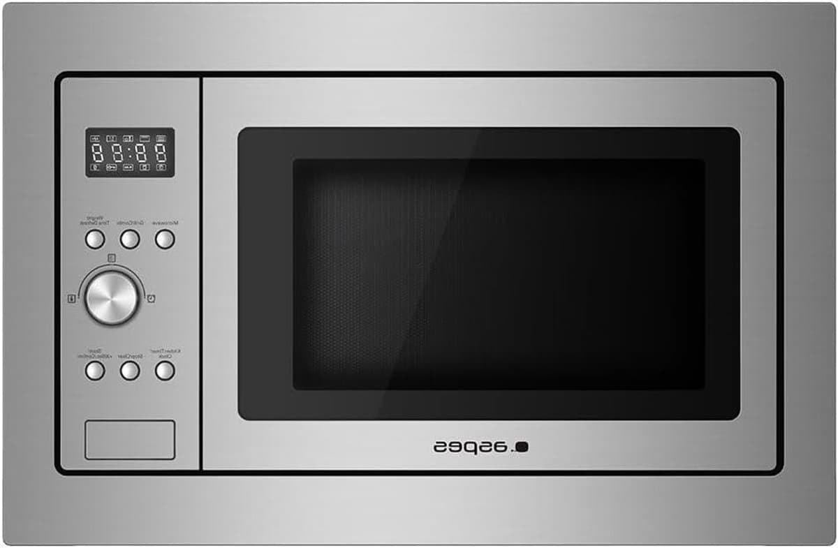 Geïntegreerde Magnetron - Inbouw Magnetron Grill - Snel Eten Bereiden - Roestvrij Staal Interieur - 20 Liter - Grijs — afbeelding 1