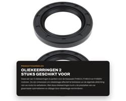 Dailygoods- Oliekeerringen 2 Stuks - Compatibel met Kawasaki FH601V/FH641V/FH680V - Krukas - Afdichtingsonderdeel - Blokkeert olielekkage - Motorafdichting