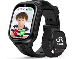 Ralio R5 Plus gps horloge kind 4G met HD Camera - Smartwatch kinderen met simkaart - 1.83 Inch HD Curved Display - 800mAh - GPS Tracker - Videobellen - SOS Noodoproep - Voor Jongens en Meisjes - Roze/Zwart/Blauw