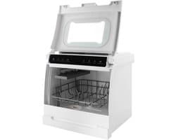 Mini Vaatwasser - Aanrecht Vaatwasser - Schoon Servies - 360 Graden Sproeiarmen - 46 cm - Wit