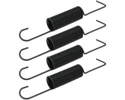 Dailygoods- Maaierdeck Riem - 4 Stuks - Compatibel met John Deere - Vervanging GX20377/GX21582 - Metaal - Zwart - Eenvoudig te installeren - Grasmaaieronderdeel