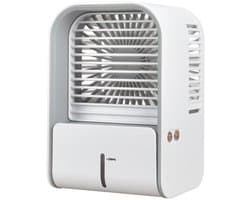 Bureauventilator met luchtcirculatie | Slaapkamerventilator | Kleine, stille bureauventilator | Compact, draagbaar ontwerp met luchtcirculatie - wit
