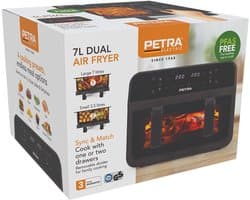 Petra 7L Dual Air Fryer - PFAS-vrij, 2300W