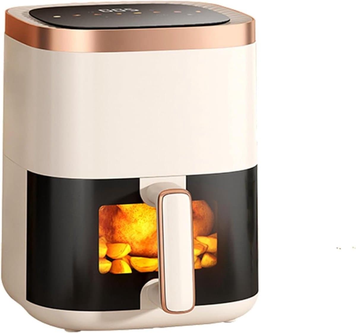 Luchtfriteuse - Heteluchtfriteuse Airfryer - Gezond Koken - Visueel Venster - 6L - Wit — afbeelding 1
