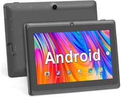 SnelShoppen - Android 5.0 Quad Core Tablet PC 7 inch, 1GB RAM, 8GB ROM, Dual Cameras, WiFi, Bluetooth, Geschikt voor Kinderen en Volwassenen, Zwart