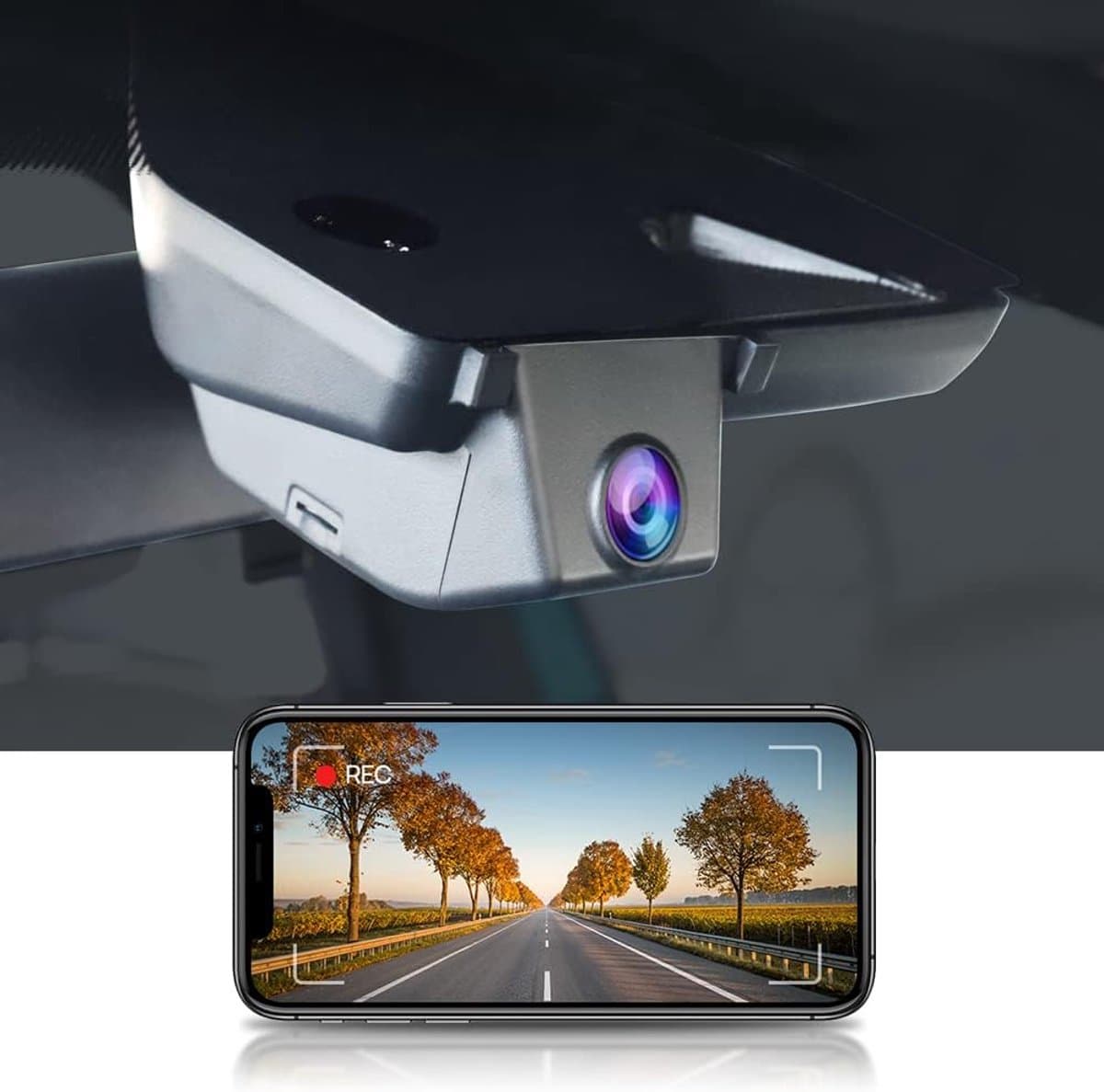 SnelShoppen - Dash Cam 4K Volkswagen ID.3 2022/2021/2020 - OEM Stijl Auto Recorder met Nachtzicht, G-Sensor, WiFi en 64GB Kaart — afbeelding 1