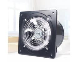 Archi Afzuigventilator 200 mm – Ventilatie - 850 m³/u Axiale Industriële Ventilator – 80W Wand- En Raamventilator – Zwart