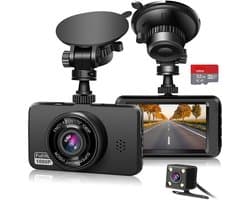 SP® Dashcam - Dashcam voor Auto - Dashcam voor En Achter - Zwart - 4cm x 9cm x 5cm