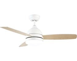 Evolar Smart Plafondventilator met Verlichting en WiFi - 122 cm - Stille Plafondlamp met Ventilator - Dimbaar Warm Wit Licht (LED) - Hout - EVO-CF48WWDW
