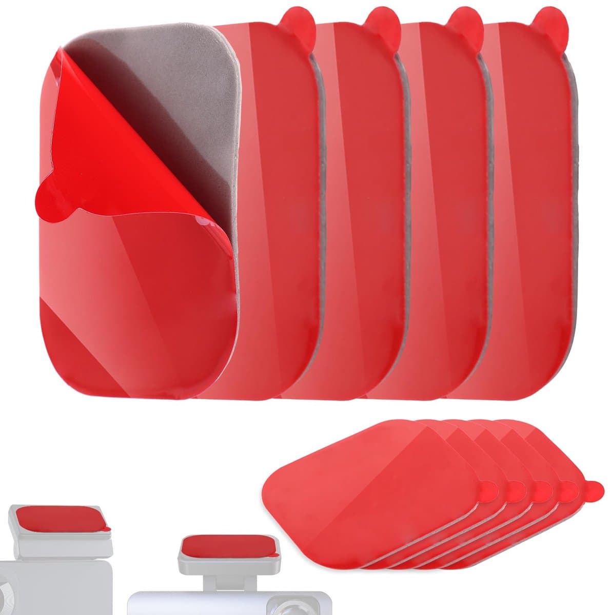Solidchoice - 10 Stuks Dashcam Adhesive Pads, Hittebestendig, Vierkant — afbeelding 1