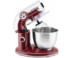 Keukenmachine - Mixer - Deeg Maken - Kantelbare Kop - 5.5L Kom - Rood