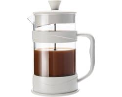 Thijox - French Press Koffie/Thee Maker, Camping Mini Koffiezetapparaat 304 Roestvrij Staal, Hittebestendig Glas, Cold Brew Koffie Pers 11,8 oz voor T