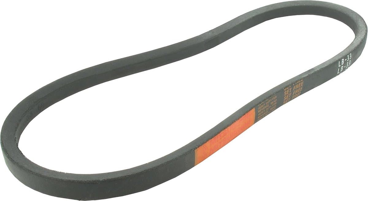 V-snaar - Aandrijfriem - Grasmaaier Onderhoud - Precisie Afmetingen - 16.5 x 9.5 mm - Zwart — afbeelding 1