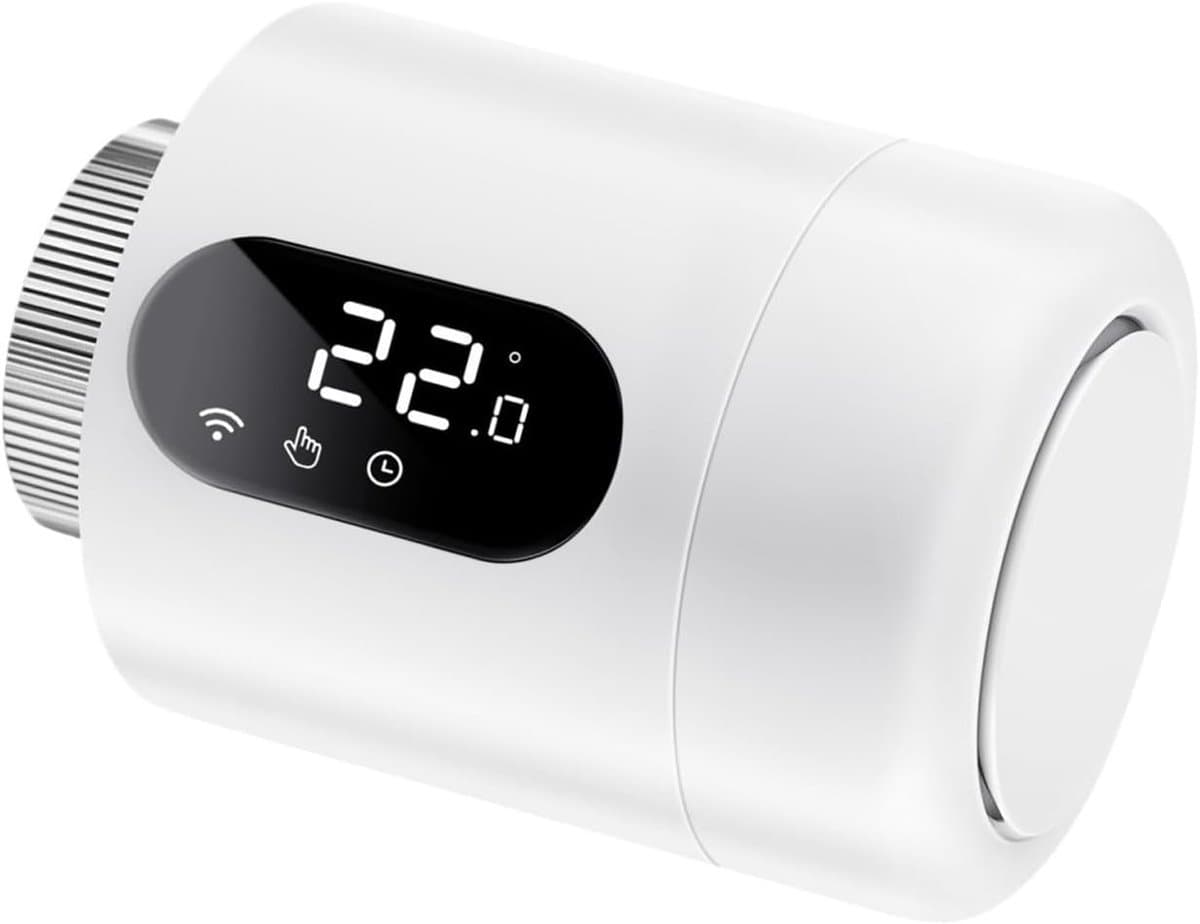 Radiator Thermostaat - Slimme Kraan - Energie Besparen - App Bediening - ±1 Graad Nauwkeurig - Wit — afbeelding 1