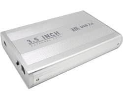 3,5 inch HDD SATA externe behuizing, ondersteuning voor USB 2.0 (zilver)