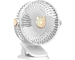KZQ Oplaadbare Usb Ventilator – Stil, Compact, 4 Snelheden – Voor Camper, Tent, Auto, Slaapkamer, Kantoor, Binnen En Buiten – Cadeau Voor Dames En Heren