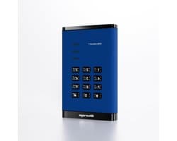 Externe Harde Schijf - Draagbare Opslag - Gegevens Beveiligen - Hardware Versleuteling - 500GB - Blauw