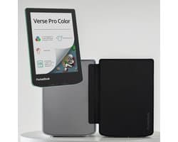 PocketBook Verse Pro Color e-reader Sage Glow – 6 inch – 16 GB – waterdicht + Transparant Zwart hoesje – voordeelbundel
