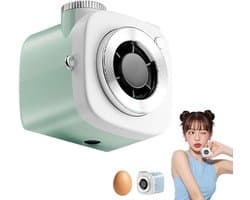 Draagbare mini-ventilator, hand- en nekventilator met 199 snelheden turbokoeling, compact lichtgewicht ontwerp, ideaal voor gebruik buitenshuis, kantoor en bureau